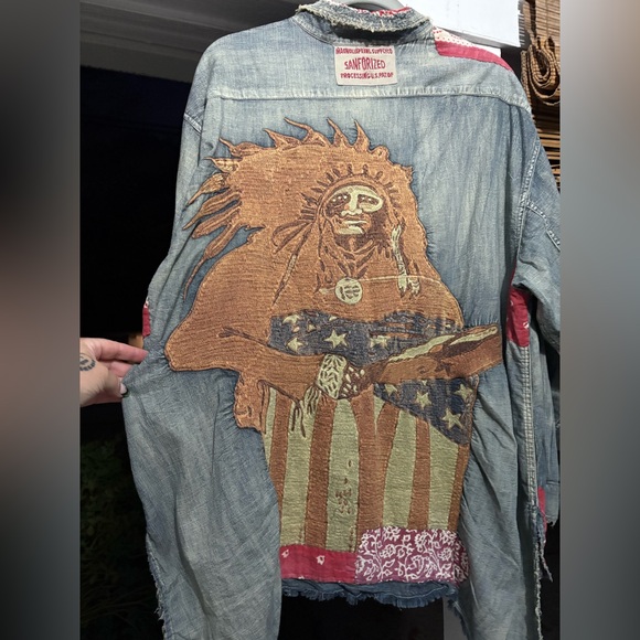 🦄SOLD! Magnolia Pearl Denim American Indian Adison Workshirt! NWT! 🦄 - Picture 7 of 12